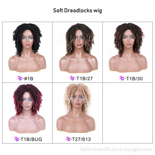 Hot sell 8Inch Crochet Braid wig dreadlocks extensions for black wig afro twist hair extensions braids wig